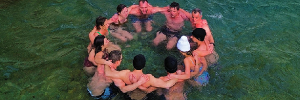 Genieten in het water
